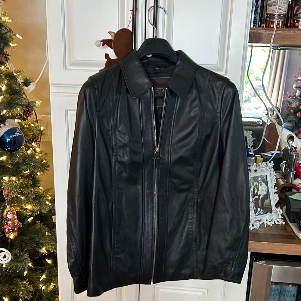 Women's Coach size M Leather Jacket